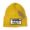 Wolfcreek Pike Patch Knitted Beanie -Vinterfiske Försäljningsbutik WLFCRK Patch Knitted Beanie Mustard 2048x2048