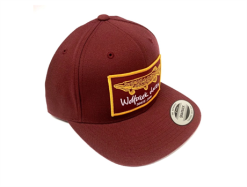 Wolfcreek Pike Patch Fitted Snapback - Burgundy